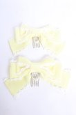画像1: Angelic Pretty / Crystal Heartコーム  イエロー Y-25-10-28-019-AP-AC-SZ-ZY (1)