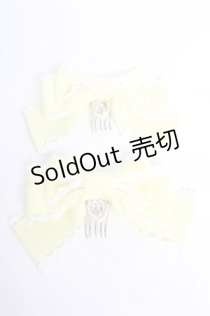 画像: Angelic Pretty / Crystal Heartコーム  イエロー Y-25-10-28-019-AP-AC-SZ-ZY