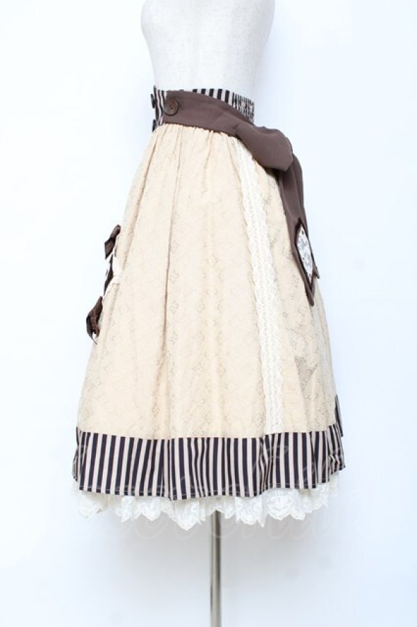 画像2: Hoshibako Works / カフェホシバコ スカート S コーヒー Y-25-10-28-148-LO-SK-SZ-ZY (2)