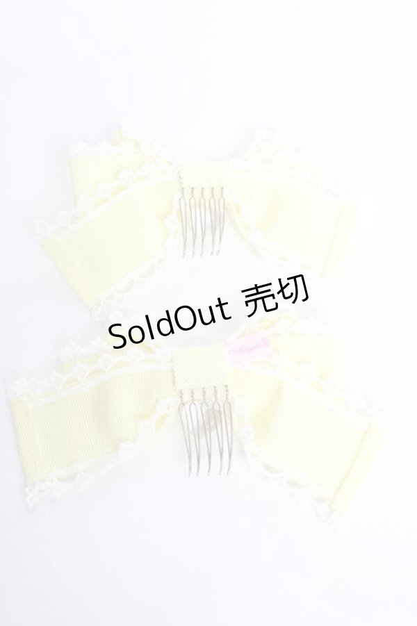 画像2: Angelic Pretty / Crystal Heartコーム  イエロー Y-25-10-28-019-AP-AC-SZ-ZY (2)