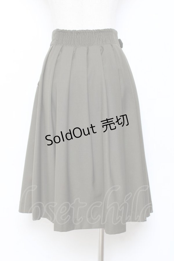 画像2: F i.n.t / サイドバックルベルトタックスカート F グリーン Y-25-10-28-150-CA-SK-SZ-ZY (2)