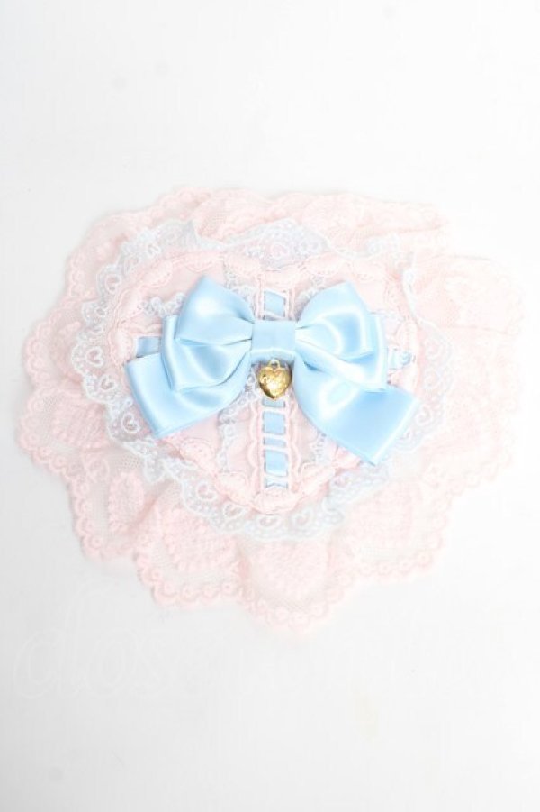 画像1: Angelic Pretty / プレゼントハートクリップブローチ  ピンク×サックス Y-25-10-28-020-AP-ZA-SZ-ZY (1)