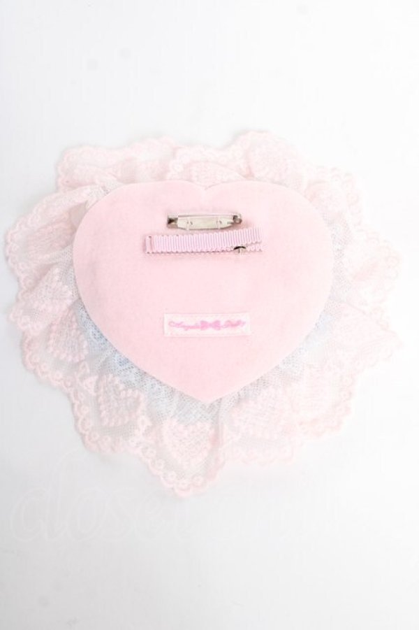 画像2: Angelic Pretty / プレゼントハートクリップブローチ  ピンク×サックス Y-25-10-28-020-AP-ZA-SZ-ZY (2)