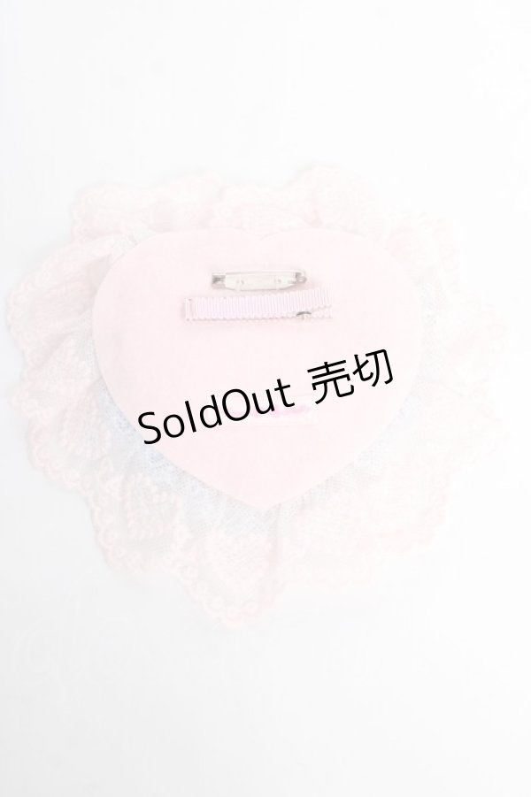 画像2: Angelic Pretty / プレゼントハートクリップブローチ  ピンク×サックス Y-25-10-28-020-AP-ZA-SZ-ZY (2)