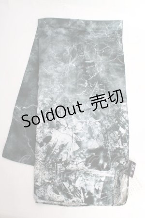 画像: OZZ ANGELO / プリント入りストール  グリーン Y-25-10-28-025-OO-ZA-SZ-ZT0304W