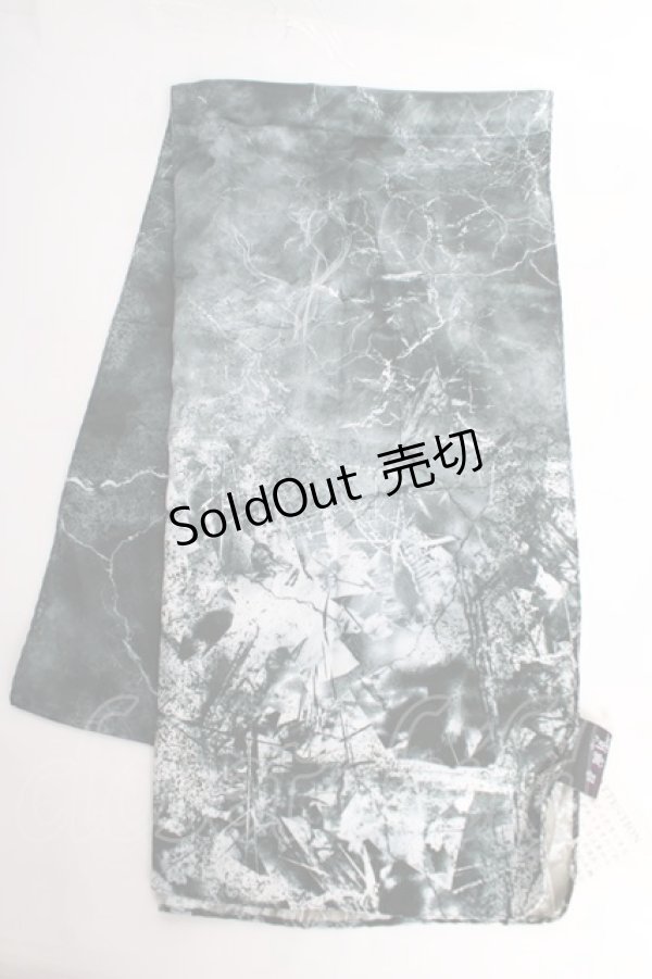 画像1: OZZ ANGELO / プリント入りストール  グリーン Y-25-10-28-025-OO-ZA-SZ-ZT0304W (1)