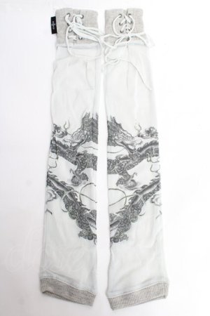 画像: Ozz Croce / ドラゴンプリントアームカバー  グレー Y-25-10-28-034-OO-ZA-SZ-ZY