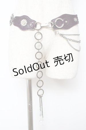 画像: Ozz On / 蝶モチーフベルト  紫 Y-25-10-28-035-OO-ZA-SZ-ZY