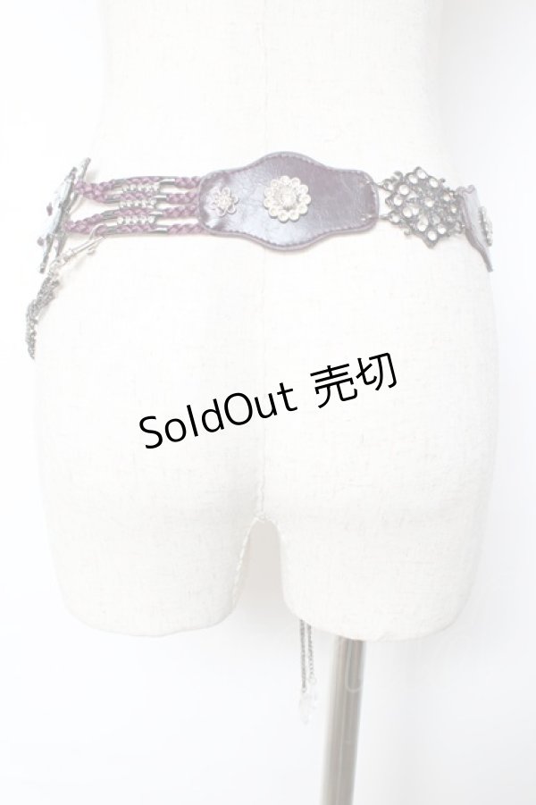 画像2: Ozz On / 蝶モチーフベルト  紫 Y-25-10-28-035-OO-ZA-SZ-ZY (2)