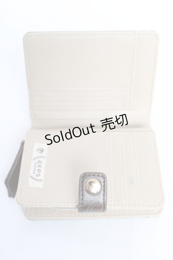 画像3: axes femme / ブック型財布 F Dグリーン Y-25-10-28-037-AX-ZA-SZ-ZY (3)