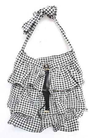 画像: Fi.n.t / フリルトートバッグ  黒 Y-25-10-28-040-CA-BG-SZ-ZY