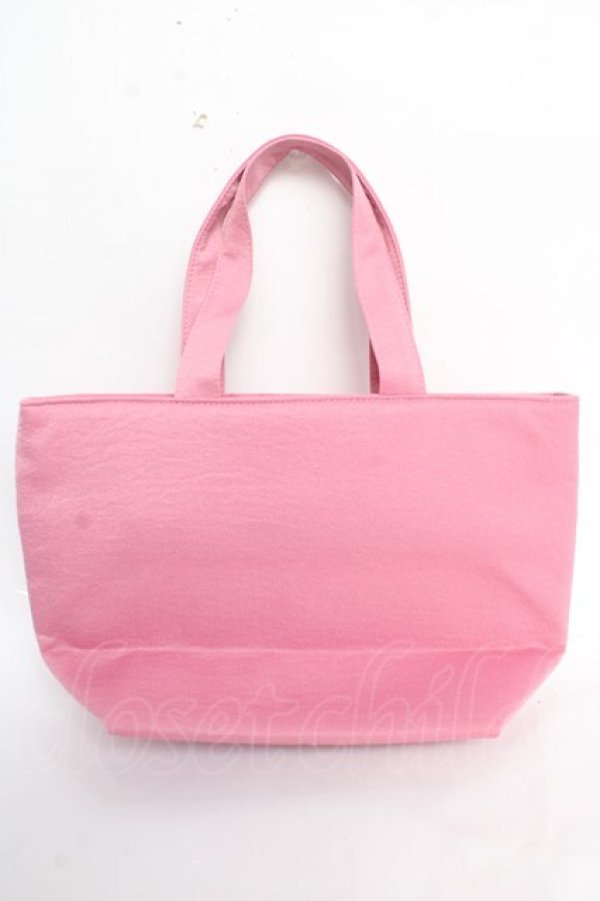 画像2: Maison de FLEUR / ピンクピンクピンクリボンビジュートートバッグ F ピンク Y-25-10-28-042-LO-BG-SZ-ZY (2)