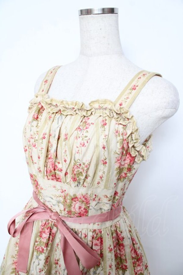 画像3: Victorian maiden / ストライプローズリボンドレス  ミント Y-25-10-31-034-CL-OP-AS-ZY (3)