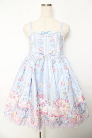 画像: Angelic Pretty / Whip Factory ジャンパースカートSet  サックス Y-25-10-31-035-AP-OP-SZ-ZY