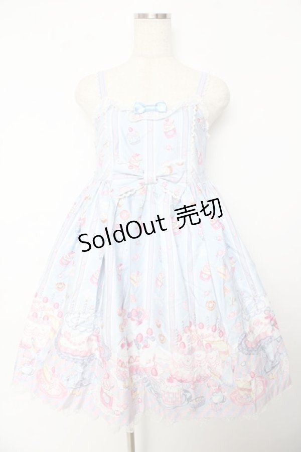 画像1: Angelic Pretty / Whip Factory ジャンパースカートSet  サックス Y-25-10-31-035-AP-OP-SZ-ZS (1)