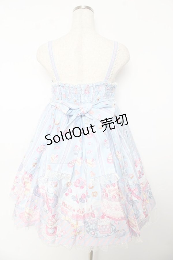 画像2: Angelic Pretty / Whip Factory ジャンパースカートSet  サックス Y-25-10-31-035-AP-OP-SZ-ZS (2)