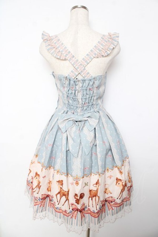 画像2: Innocent World / リバイバルロッタジャンパースカート M サックス Y-25-10-31-036-IW-OP-SZ-ZY (2)