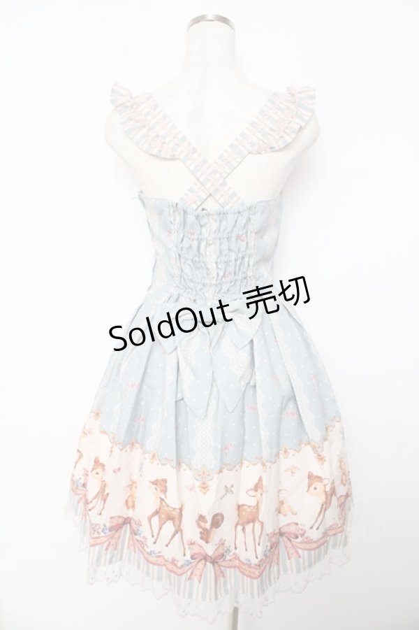 画像2: Innocent World / リバイバルロッタジャンパースカート M サックス Y-25-10-31-036-IW-OP-SZ-ZY (2)