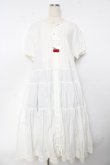 画像1: PINK HOUSE / ティアードロングワンピース F 白 Y-25-10-31-038-LO-OP-AS-ZY (1)