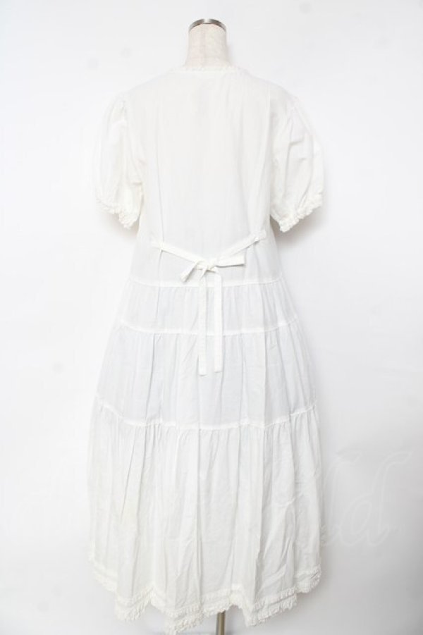 画像2: PINK HOUSE / ティアードロングワンピース F 白 Y-25-10-31-038-LO-OP-AS-ZY (2)
