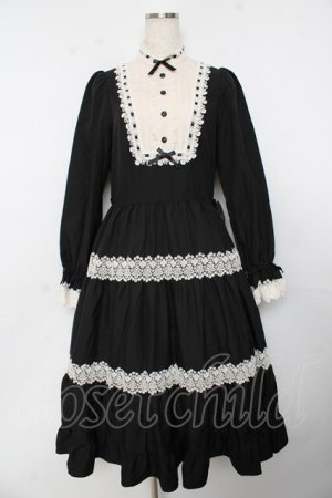 画像: Innocent World / エリシアワンピース L ブラック Y-25-10-31-039-IW-OP-AS-ZY