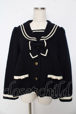 画像: Innocent World / セーラーショートジャケット M ネイビー Y-25-10-31-041-IW-CO-AS-ZY