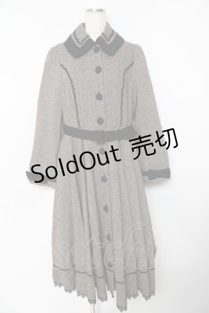 画像: Innocent World / ヘリンボーンコートドレス L ブラック Y-25-10-31-043-IW-CO-SZ-ZY