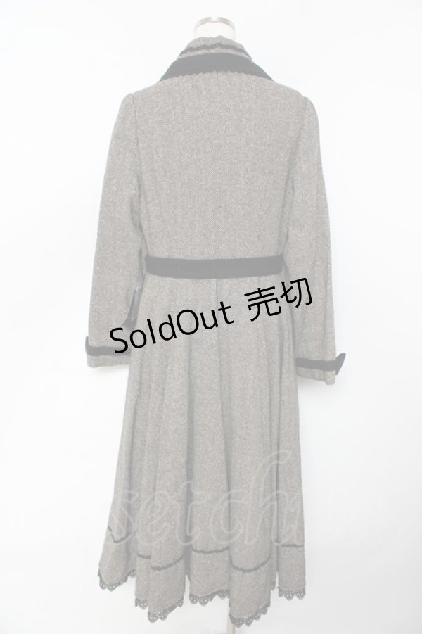 画像2: Innocent World / ヘリンボーンコートドレス L ブラック Y-25-10-31-043-IW-CO-SZ-ZY (2)