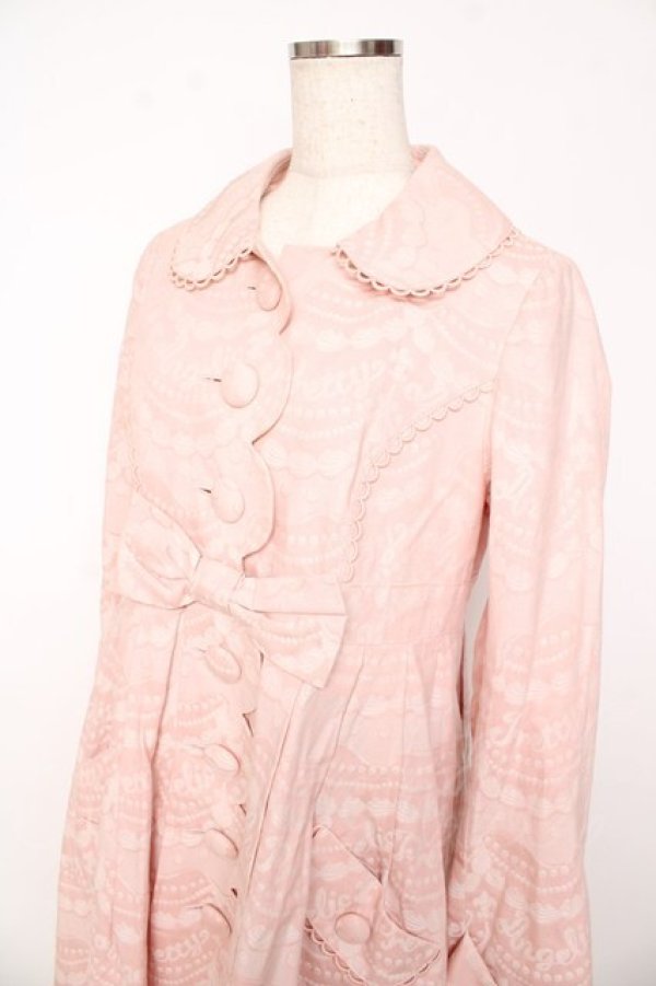 画像3: Angelic Pretty / ホイップジャガードトレンチコート  ピンク Y-25-10-31-045-AP-JA-SZ-ZY (3)