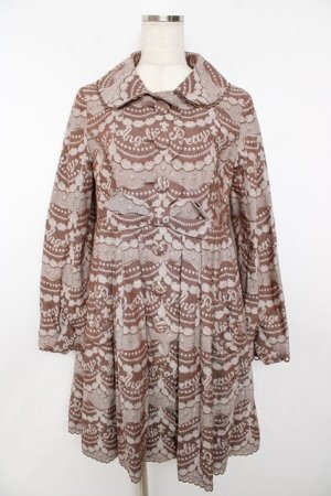 画像: Angelic Pretty / ホイップジャガードトレンチコート  ブラウン Y-25-10-31-046-AP-JA-SZ-ZY
