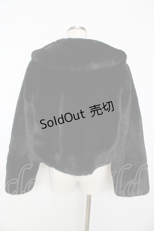 画像2: Angelic Pretty / Ladyファーショートコート  黒 Y-25-10-31-047-AP-CO-SZ-ZY (2)