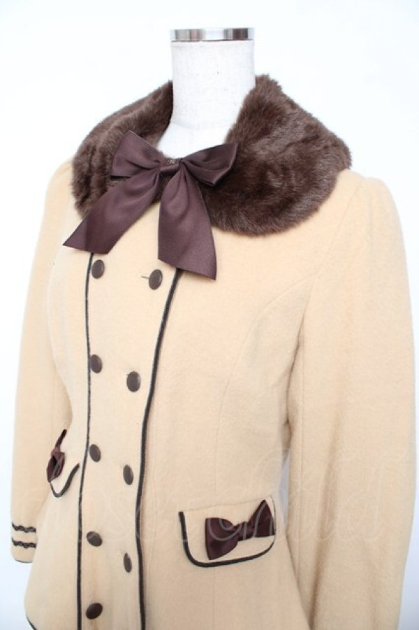 画像3: Innocent World / ファー付きハーフコート M キャメル Y-25-10-31-049-IW-CO-SZ-ZY (3)