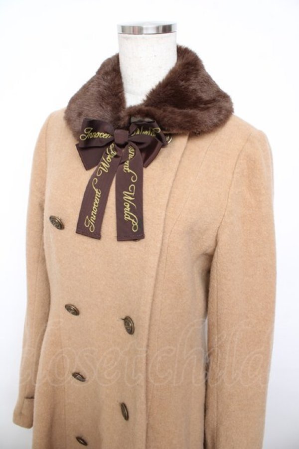 画像3: Innocent World / オリジナルロゴリボンコート M キャメル Y-25-10-31-050-IW-CO-SZ-ZY (3)