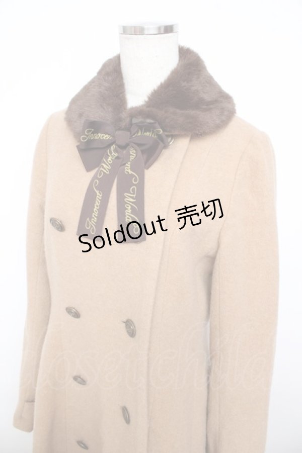 画像3: Innocent World / オリジナルロゴリボンコート M キャメル Y-25-10-31-050-IW-CO-SZ-ZY (3)