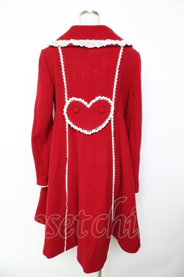 画像2: Angelic Pretty / Lovelyハートポッケコート  赤 Y-25-10-31-052-AP-CO-SZ-ZY (2)