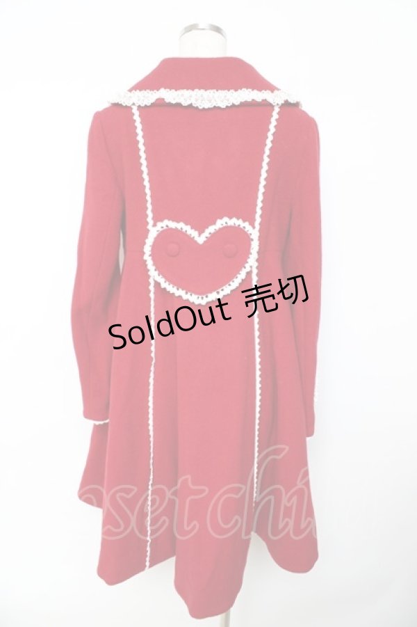 画像2: Angelic Pretty / Lovelyハートポッケコート  赤 Y-25-10-31-052-AP-CO-SZ-ZY (2)
