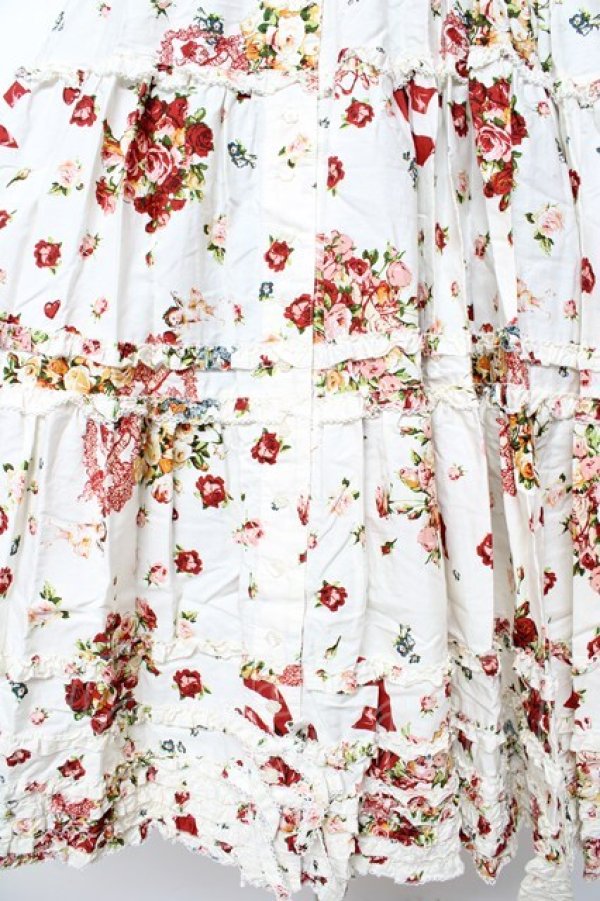 画像4: PINK HOUSE / アンジェリークローズプリントワンピース F アイボリー Y-25-10-31-055-LO-OP-AS-ZY (4)