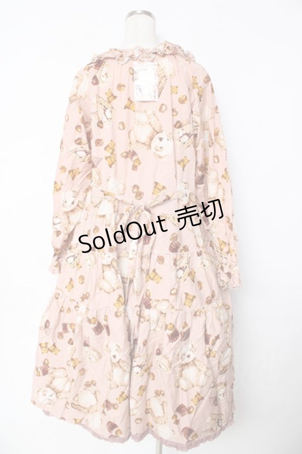 画像2: PINK HOUSE / ビターパンダプリントミディ丈ワンピース F ピンク Y-25-10-31-056-LO-SK-AS-ZY (2)