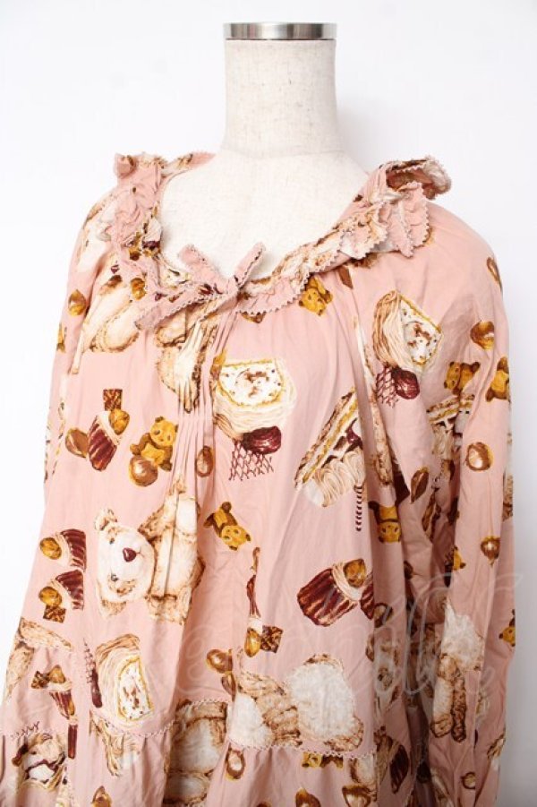 画像3: PINK HOUSE / ビターパンダプリントミディ丈ワンピース F ピンク Y-25-10-31-056-LO-SK-AS-ZY (3)