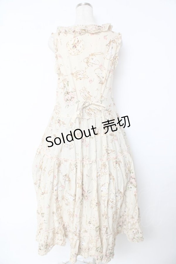 画像2: PINK HOUSE / ティータイムプリントワンピース F アイボリー Y-25-10-31-057-LO-OP-AS-ZY (2)