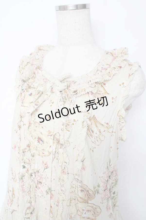 画像3: PINK HOUSE / ティータイムプリントワンピース F アイボリー Y-25-10-31-057-LO-OP-AS-ZY (3)