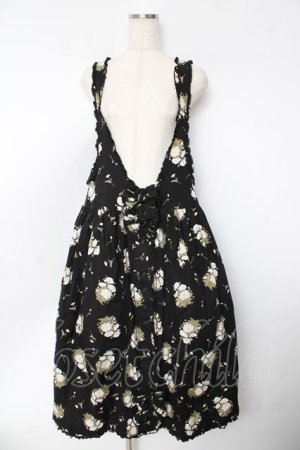 画像: PINK HOUSE / ひな菊柄ジャンパースカート F 黒 Y-25-10-31-059-LO-OP-SZ-ZY