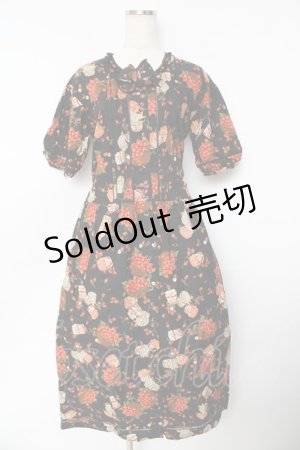 画像: PINK HOUSE / ベリーベリージャムワンピース F 黒 Y-25-10-31-061-LO-OP-AS-ZY