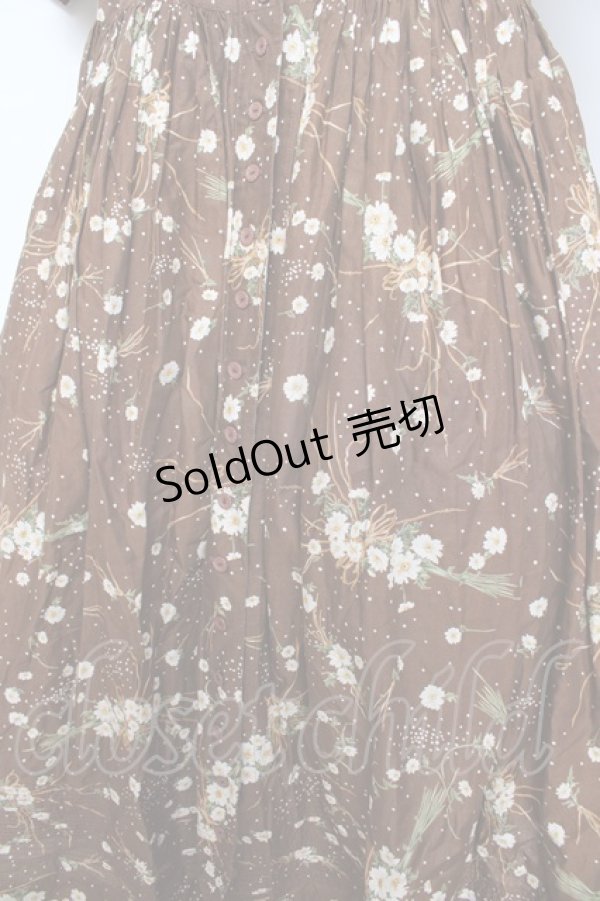 画像4: PINK HOUSE / ひな菊ブーケ柄ワンピース F ブラウン Y-25-10-31-062-LO-OP-AS-ZY (4)