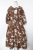 画像1: PINK HOUSE / ロージーローズプリントワンピース F ブラウン Y-25-10-31-064-LO-OP-AS-ZY (1)