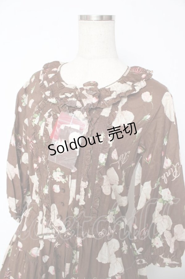 画像3: PINK HOUSE / ロージーローズプリントワンピース F ブラウン Y-25-10-31-064-LO-OP-AS-ZY (3)