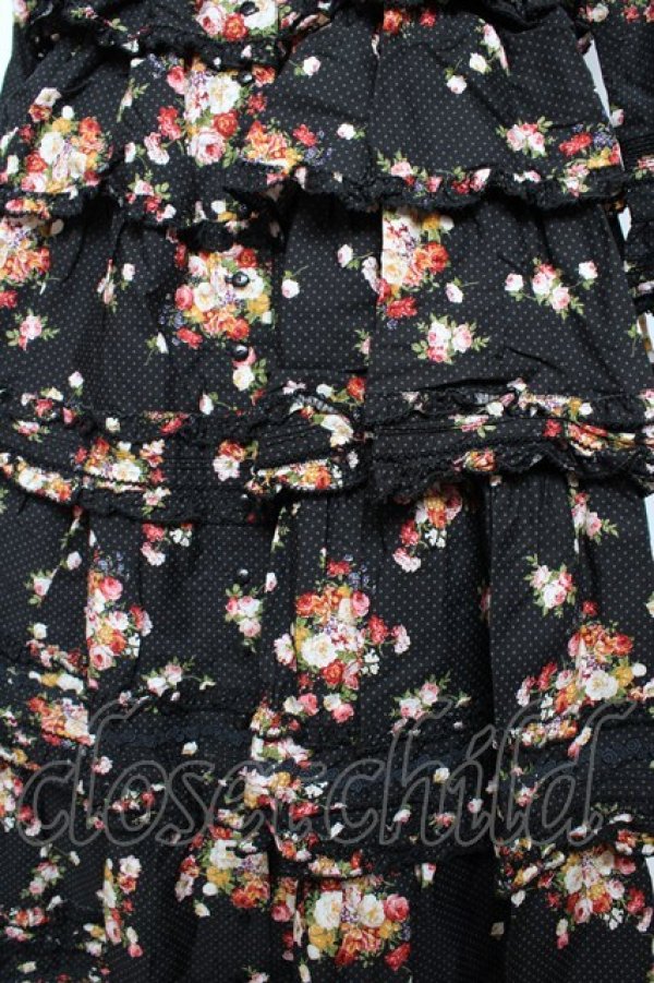 画像4: PINK HOUSE / ブルーミングドット柄襟付きワンピース F 黒 Y-25-10-31-068-LO-OP-AS-ZY (4)