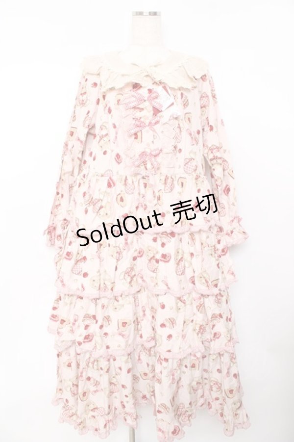 画像1: PINK HOUSE / sweets lop ear bunnyワンピース F ピンク Y-25-10-31-070-LO-OP-AS-ZY (1)