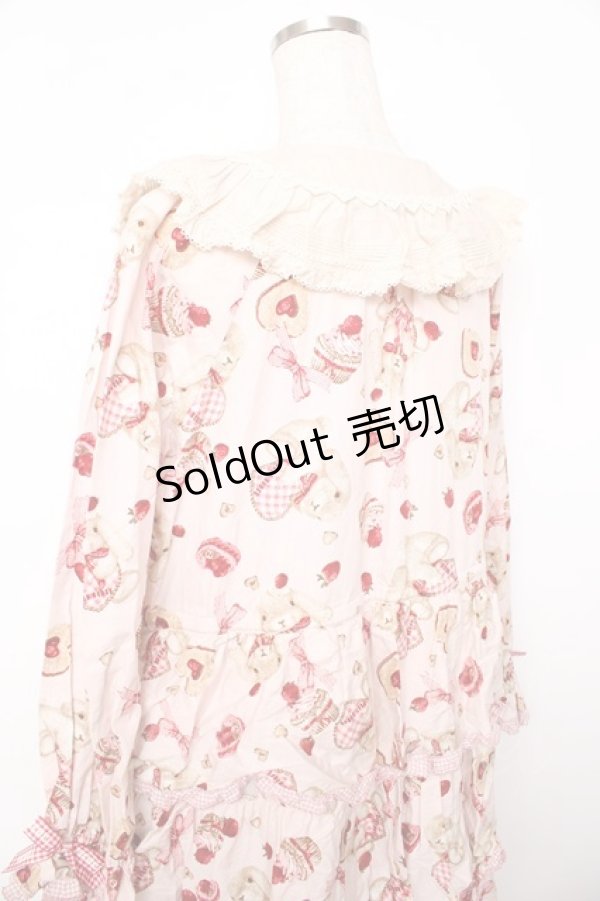 画像5: PINK HOUSE / sweets lop ear bunnyワンピース F ピンク Y-25-10-31-070-LO-OP-AS-ZY (5)