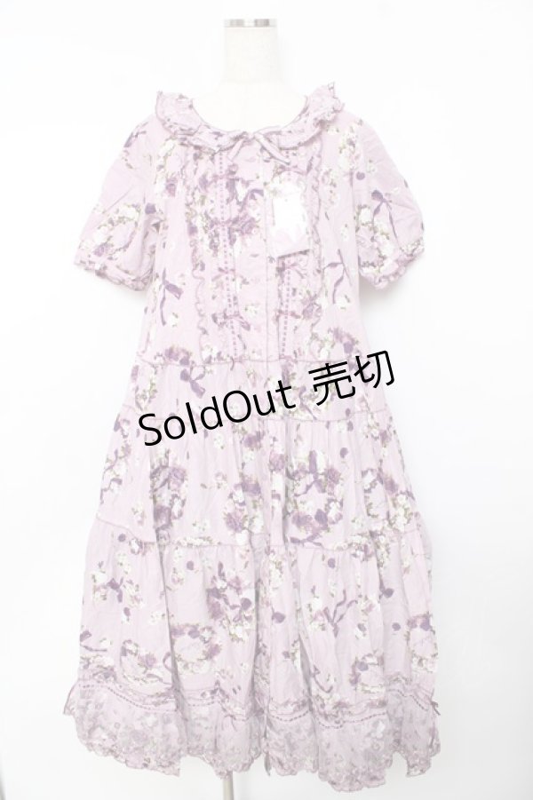 画像1: PINK HOUSE / ローズリースプリントワンピース F ラベンダー Y-25-10-31-071-LO-OP-AS-ZY (1)